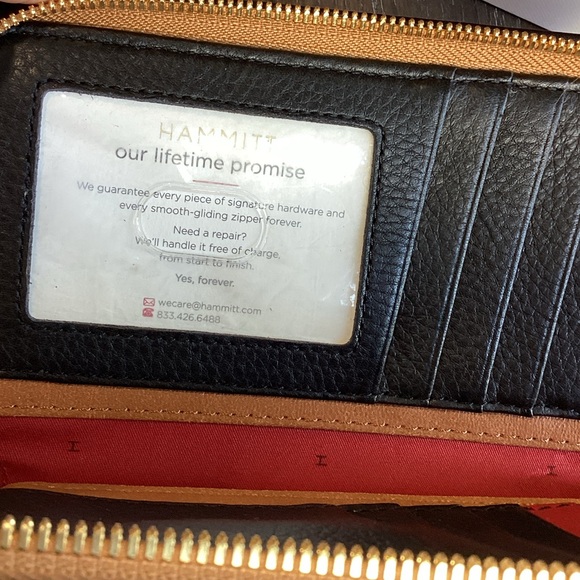 Hammitt Bryant Black and Brown Colorblock Leathers Wallet - Picture 11 of 16